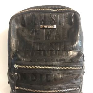 Leather backpack